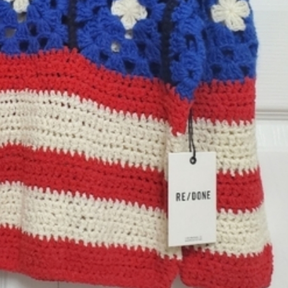 Re/Done Americana Crochet Top - Picture 7 of 10